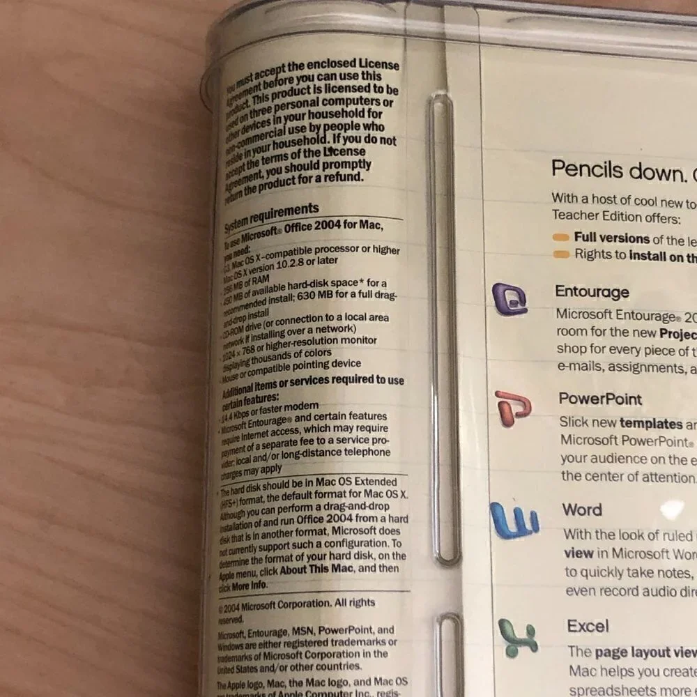 MICROSOFT OFFICE MAC Student & Teacher Edition